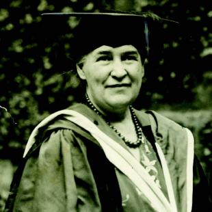 Willa Cather received an honorary doctor of letters degree from Princeton University, 1931. Willa Cather Foundation Collections and Archives at the National Willa Cather Center in Red Cloud, Nebraska, PHO-250-042