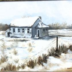 Little Tin School House | Karen Thurlow | 18x24 Oil on Canvas | $350