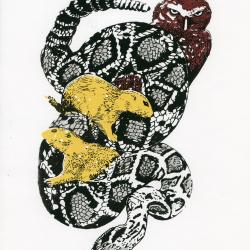 A Fatal Symbiosis | Keicie Arts | silkscreen on paper