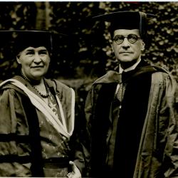 Cather and Newton Baker received honorary degrees from Princeton in 1931