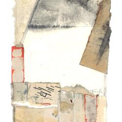 Fences Half Consumed | Travis Hencey | graphite on collaged paper | $250 8.5x11.5 framed