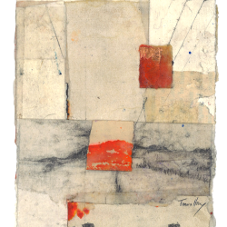 Fires That Fence | Travis Hencey | graphite on collaged paper |$275 8.5x13.5 framed