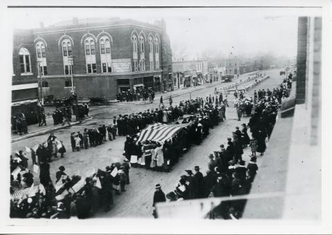 Armistice Day Parade in Red Cloud, 1918