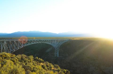 The Rio Grand Gorge west of Taos, New Mexico